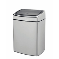 Brabantia Abfalleimer Touch Bin,  10 Liter 477201,  Farbe: Brilliant Steel
