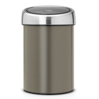 Brabantia Abfalleimer Touch Bin,  3 Liter 364464,  Farbe: Platinum,  Deckel: Matt steel