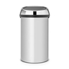 Brabantia Abfalleimer Touch Bin,  60 Liter 402425,  Farbe: Metallic Grey