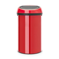 Brabantia Abfalleimer Touch Bin,  60 Liter 402487,  Farbe: Passion Red