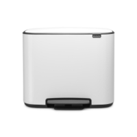 Brabantia Bo Treteimer,  11 und 23 Liter 121142,  Farbe: White