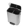 Brabantia Bo Treteimer,  2 x 30 Liter 211461,  Farbe: Matt Steel Fingerprint Proof