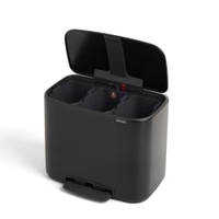 Brabantia Bo Treteimer,  3 x 11 Liter 121104,  Farbe: Matt Black