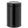Brabantia Dose,  mit Fensterdeckel,  1, 4 Liter 48 45 82,  Farbe: Matt Black