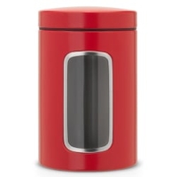Brabantia Fensterdose,  1, 4 Liter,  rund 48 40 63,  Farbe: Passion Red