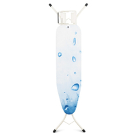Brabantia Größe A Streckmetall-Bügeltisch 10 06 28,  Motiv: Ice Water / Ivory,  mit Dampfstopmulde