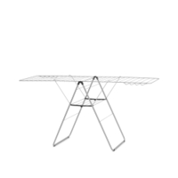 Brabantia HangOn Wäscheständer,  25 Meter 403484,  Farbe: Metallic Grey,  98 x 5 x 59 cm