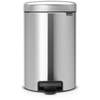 Brabantia NEWICON Tretmülleimer,  12 Liter 11 36 04,  Farbe: Matt Steel