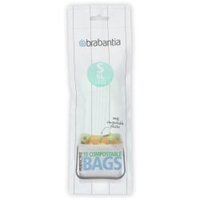Brabantia (S) Müllbeutel,  6 Liter 419683,  1 Karton = 12 Rollen à 10 Stück = 120 Stück