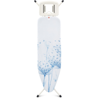 Brabantia Solide Streckmetall Bügeltisch,  Größe B 108822,  Motiv: Cotton Flower / Fresh White
