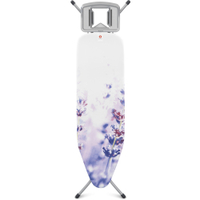 Brabantia Solide Streckmetall Bügeltisch,  Größe B 108846,  Motiv: Lavender / Metallic Grey