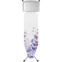 Brabantia „Solide“ Streckmetall Bügeltisch,  Größe B 112386,  Motiv: Lavender / Metallic Grey