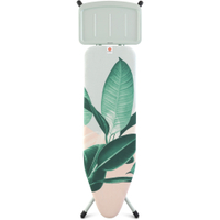Brabantia „Solide“ Streckmetall Bügeltisch,  Größe B 118388,  Motiv: Tropical Leaves / Mint