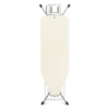 Brabantia "Solide" Streckmetall Bügeltisch,  Größe C 32 19 24,  Motiv: Ecru/Brilliant Steel,  Dampfstopmulde/Wäscheablage