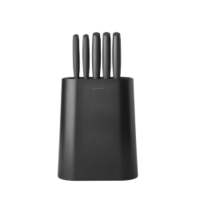 Brabantia TASTY+ Messerblock inkl. Messer,  6-teilig 123061,  1 Set,  Dark Grey