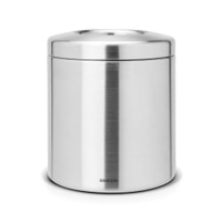 Brabantia Tischabfallbehälter 297960,  Farbe: Matt Steel,  mit Metallring
