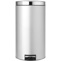 Brabantia Treteimer,  45 Liter 428401,  Farbe: Metallic Grey,  Deckel: Brilliant Steel