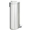 Brabantia Treteimer Flatback+,  mit Kunststoffeinsatz,  30 Liter 48 20 07,  Farbe: Matt Steel,  Fingerprint Proof,  mit Flüsterdeckel