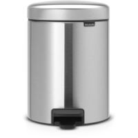 Brabantia Treteimer NEWICON,  5 Liter 11 21 02,  Farbe: Matt Steel,  Fingerprint Proof