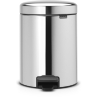 Brabantia Treteimer NEWICON,  5 Liter 11 26 21,  Farbe: Brilliant Steel