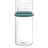 Brabantia Vorratsglas,  mit Messbecher,  1 Liter 29 02 44,  Farbe: Mint