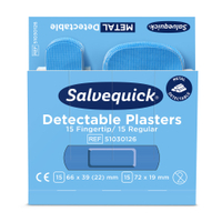 Cederroth Salvequick Detectable Pflastermix 51030126,  1 Box = 6 x 30 Stück (einzeln,  steril verpackt)