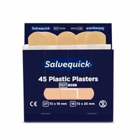 Cederroth Salvequick Plastic Pflaster 6036,  1 Box = 6 x 45 Stück