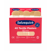 Cederroth Salvequick Textilpflaster 6444,  1 Box = 6 x 40 Stück