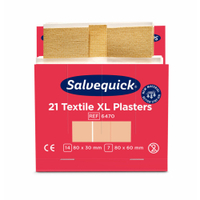 Cederroth Salvequick Textilpflaster XL 6470,  1 Box = 6 x 21 Stück