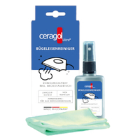 ceragol ultra Nano Simplex Set Bügeleisenreiniger A08013524,  50 ml - Flasche + 1 Microfasertuch