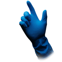 CLEAN-COMFORT Haushaltshandschuhe,  puderfrei,  blau 01153-XL,  1 Karton = 144 Paar,  Größe XL