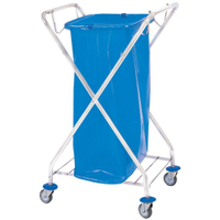 Cleankeeper Abfallwagen 1,  verchromt 1 Stück