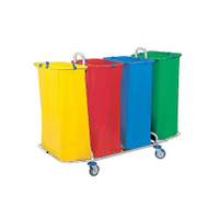 Cleankeeper Abfallwagen 5,  verchromt 1 Stück