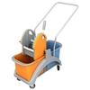 Cleankeeper Doppelfahrwagen 1 mit Kunststoffpresse mit Wagengriff