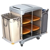 Cleankeeper Hotelwagen III - 11 1 Abfallbehälter 125 l,  1 Leinen-Wäschesack 125 l