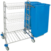 Cleankeeper Hotelwagen IV - 13,  verchromt 1 Stück