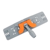 Cleankeeper Klapphalter für Taschenmopps Breite: 40 cm,  Farbe: grau/orange