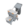 Cleankeeper Moppboxwagen TSMD-0005 inkl. Moppbehälter,  Eimer mit Deckel,  Halterahmen mit Deckel