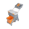 Cleankeeper Moppboxwagen TSMD-0011 inkl. Moppbehälter,  2 Eimer,  mobiler Korb