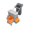 Cleankeeper Moppboxwagen TSMD-0014 inkl. Moppbehälter,  4 Eimer,  Halterahmen