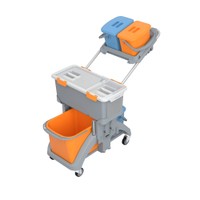 Cleankeeper Moppboxwagen TSMD-0019 inkl. Moppbehälter,  4 Eimer