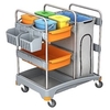 Cleankeeper Systemwagen I - 12 2 Wannen 60 x 40, 5 x 14 cm,  4 x 6 l Eimer