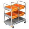 Cleankeeper Systemwagen I - 15 Maße: 64 x 97, 5 x 112 cm