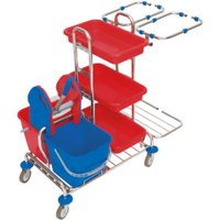 Cleankeeper Systemwagen III - 8,  verchromt 1 Stück