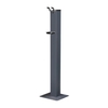 Cleanotec HS4 Hygienesäule mit Desinfektionsspender,  abschließbar Material: Stahl,  pulverbeschichtet graphitgrau RAL 7024