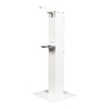 Cleanotec HS4 mini Hygienesäule mit Desinfektionsspender Material: Stahl,  pulverbeschichtet weiß RAL 9010,  abschließbar
