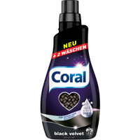 Coral Black Velvet Flüssigwaschmittel T737046,  1, 1 Liter - Flasche für 22 Waschladungen