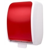 COSMOS Handtuchrollenspender Autocut COSMOS-3400,  Farbe: weiß/rot