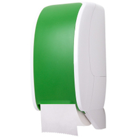 COSMOS Toilettenpapierspender COSMOS-2350,  Farbe: weiß/grün
