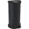 CURVER Abfalleimer DECO Bin METALLIC´S,  40 Liter 02150-929-00,  Farbe: schwarz / schwarz metallic